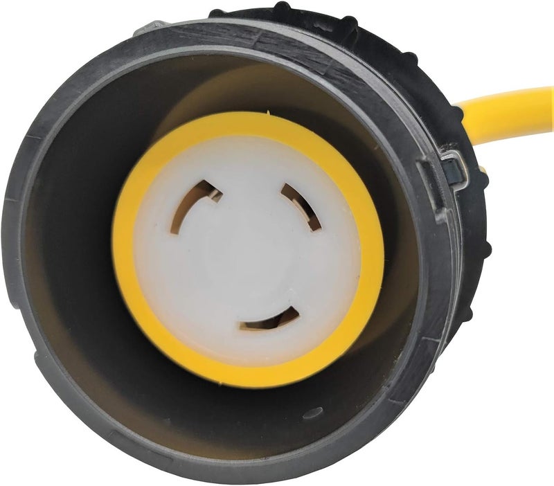 Park World 60301Y Shore Power Adapter Cord Marine 50A 125V SS1-50P Male to RV Twist Lock L5-30R 30A 125V Female (Yellow) - Image 3
